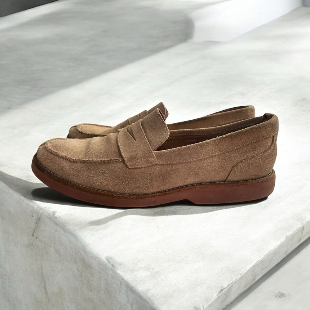 Hackett London Richmond Driver Shoes Moccasin Slip On Loafer Tan Mens Shoes Sz 7